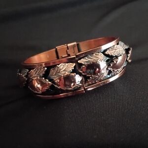 Rare Vintage Renoir Copper & Bronze Hinged Bracelet.